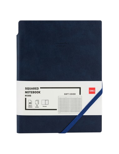 Leather Cover Notebook A5-96 sheets, 80gsm BLACK/BLUE/BROWN