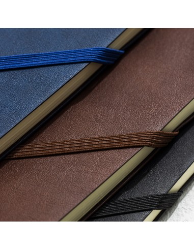 Leather Cover Notebook A5-96 sheets, 80gsm BLACK/BLUE/BROWN
