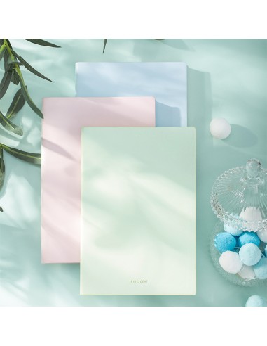 Leather Cover Notebook A5-96 sheets, 80gsm BLUE/GREEN/PINK