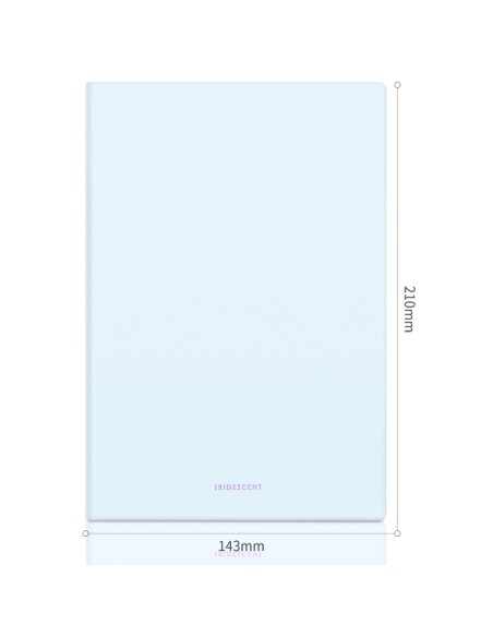 Kontoriraamat DELI EN140G A5/96L 5x5 ruut, pehmed PU kaaned, sinine