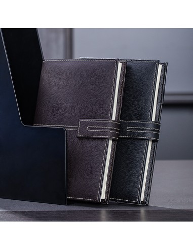 Leather Cover Notebook A5-120 Sheets, 80Gsm Black