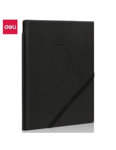 Märkmik DELI A5 pu-kaaned must