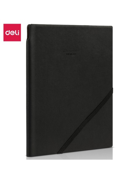 Märkmik DELI A5 pu-kaaned must