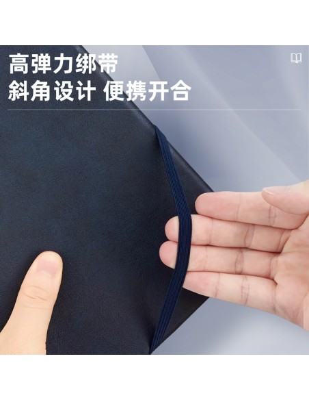 PU Leather Cover Notebook(Blue)