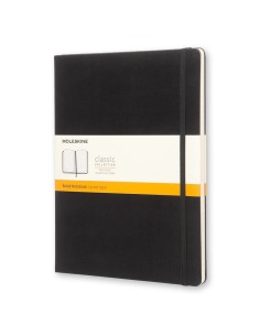 Märkmik Moleskine Classic 19x25cm, jooneline, kõvad kaaned, must