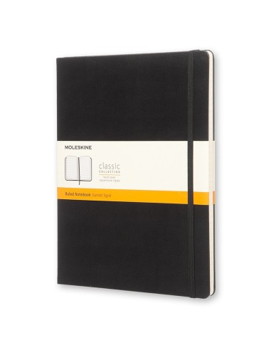 Märkmik Moleskine Classic 19x25cm, jooneline, kõvad kaaned, must
