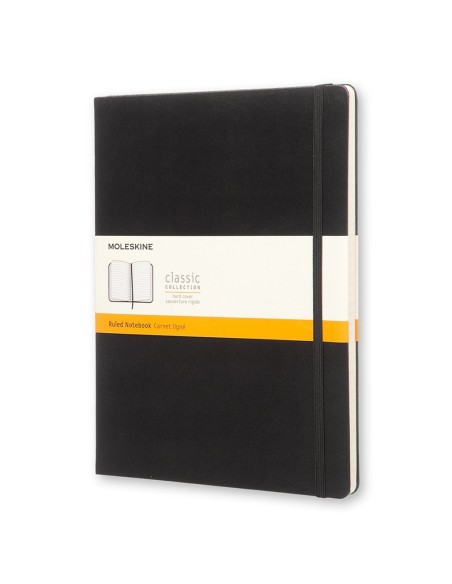 Märkmik Moleskine Classic 19x25cm, jooneline, kõvad kaaned, must