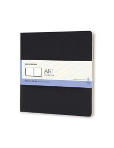 Märkmik Moleskine Sketch Album 19x19cm, valge, pehmed kaaned, must