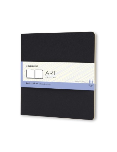 Märkmik Moleskine Sketch Album 19x19cm, valge, pehmed kaaned, must