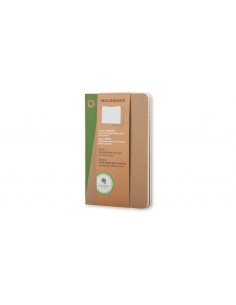 Märkmik Moleskine Evernote 9x14cm, jooneline, pehmed kaaned, 2tk/pk pruun