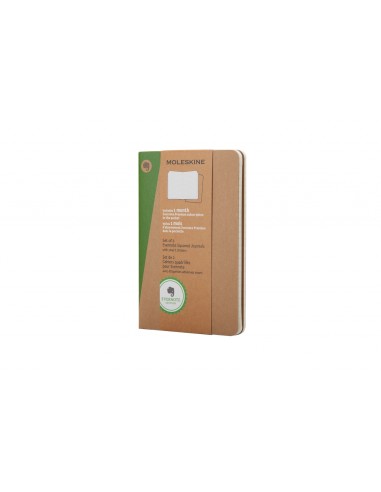 Märkmik Moleskine Evernote 9x14cm, ruuduline, pehmed kaaned, 2tk/pk pruun