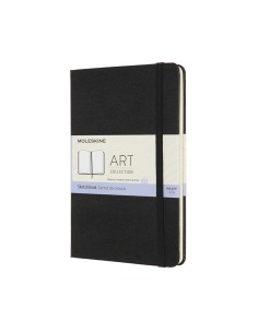 Märkmik Moleskine Sketchbooks 11.5x18cm, valge, kõvad kaaned, must