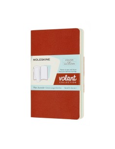 Märkmik Moleskine Volant 9x14cm, valge, pehmed kaaned, sinine