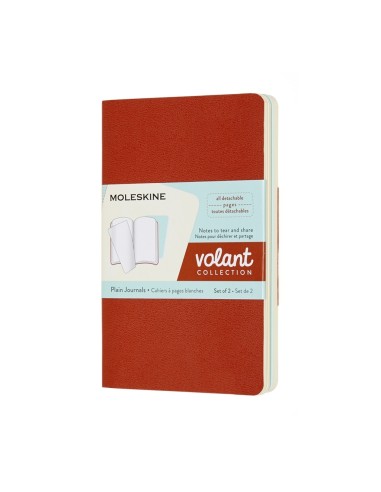Märkmik Moleskine Volant 9x14cm, valge, pehmed kaaned, sinine