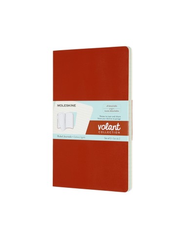 Märkmik Moleskine Volant 13x21cm, jooneline, pehmed kaaned, sinine