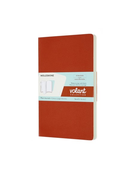 Märkmik Moleskine Volant 13x21cm, valge, pehmed kaaned, sinine