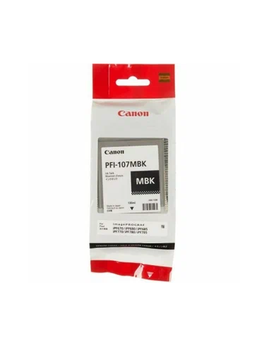 Tindikassett Canon PFI-107MBK, Matte Black, 130ml