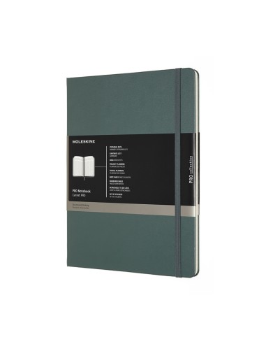 Moleskine Pro Notebook Extra Large Forest Green Hard Cover