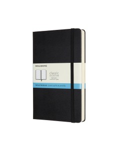 Märkmik Moleskine 13x21cm, täpiline, kõvad kaaned, must