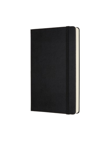 Märkmik Moleskine 13x21cm, täpiline, kõvad kaaned, must