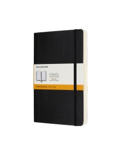 Märkmik Moleskine 13x21cm, jooneline, pehmed kaaned, must