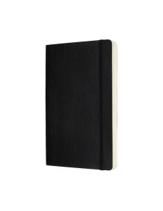 Märkmik Moleskine 13x21cm, valge, pehmed kaaned, must 2