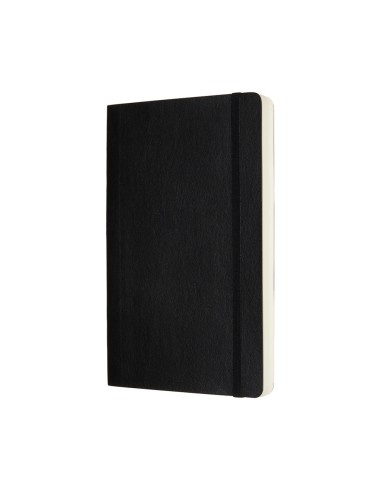 Märkmik Moleskine 13x21cm, valge, pehmed kaaned, must