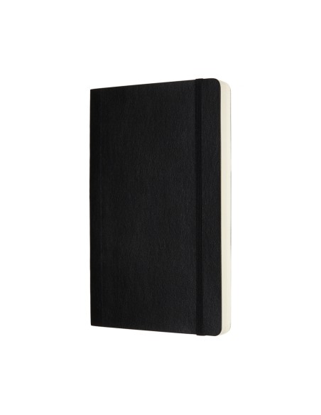Märkmik Moleskine 13x21cm, valge, pehmed kaaned, must