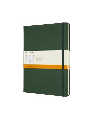 Märkmik Moleskine 19x25cm, joon, kõvad kaaned, roheline