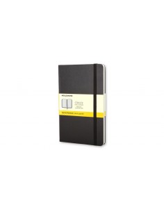 Märkmik Moleskine Classic 13x21cm, ruuduline, kõvad kaaned, must