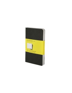 Märkmik Moleskine Cahier 9x14cm, ruuduline, pehmed kaaned, must