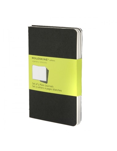 Märkmik Moleskine Cahier 9x14cm, valge, pehmed kaaned, must