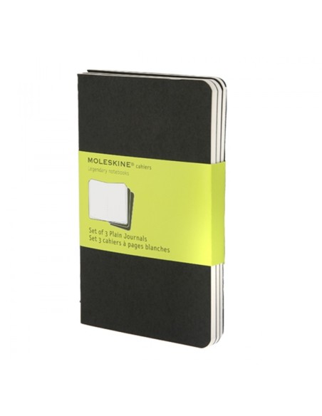 Märkmik Moleskine Cahier 9x14cm, valge, pehmed kaaned, must