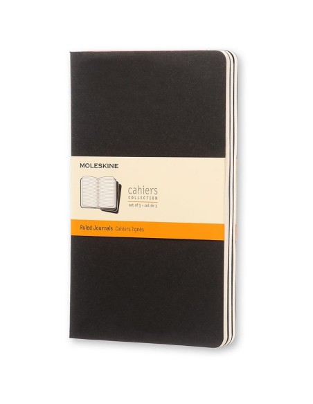 Moleskine Cahier Journal Large Black Ruled