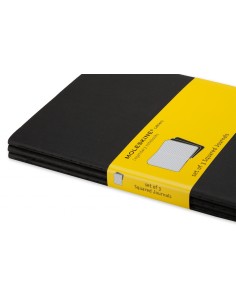 Märkmik Moleskine Cahier 13x21cm, ruuduline, pehmed kaaned, must 2