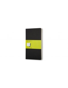 Märkmik Moleskine Cahier 13x21cm, valge, pehmed kaaned, must