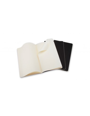 Märkmik Moleskine Cahier 13x21cm, valge, pehmed kaaned, must