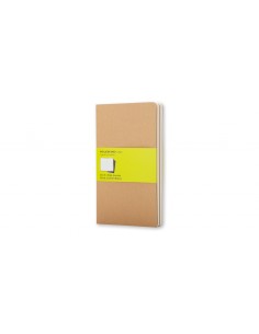 Märkmik Moleskine Cahier 13x21cm, valge, pehmed kaaned, pruun
