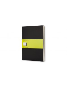 Märkmik Moleskine Cahier 19x25cm, valge, pehmed kaaned, must