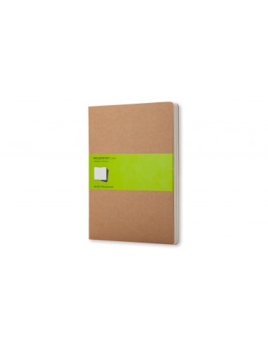 Märkmik Moleskine Cahier 19x25cm, valge, pehmed kaaned, pruun