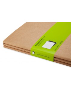 Märkmik Moleskine Cahier 19x25cm, valge, pehmed kaaned, pruun 2