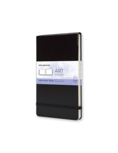 Märkmik Moleskine 13x21cm, valge, pehmed kaaned, must