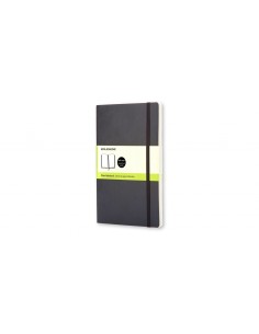 Märkmik Moleskine Classic 13x21cm, valge, pehmed kaaned, must