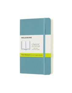 Märkmik Moleskine Classic 9x14cm, valge, pehmed kaaned, sinine