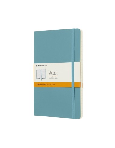 Märkmik Moleskine Classic 13x21cm, jooneline, pehmed kaaned, sinine