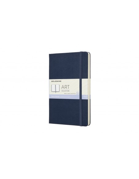 Märkmik Moleskine Sketchbooks A5, valge, kõvad kaaned, sinine