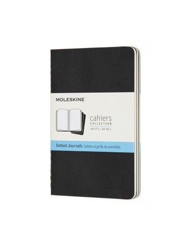 Märkmik Moleskine Cahier 9x14cm, täpiline, pehmed kaaned, must
