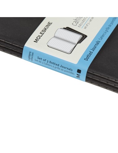 Märkmik Moleskine Cahier 9x14cm, täpiline, pehmed kaaned, must
