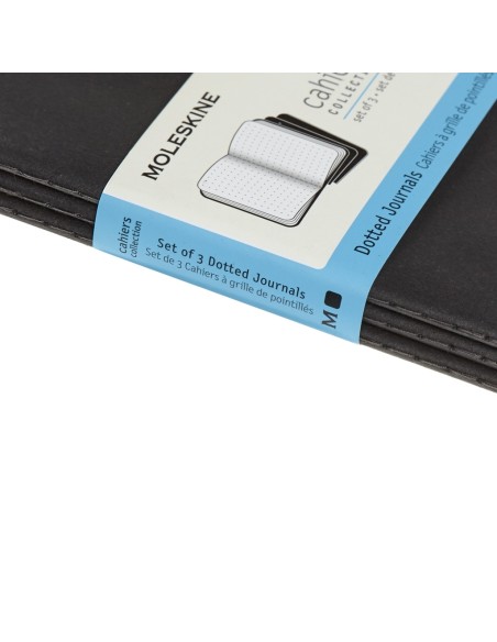 Märkmik Moleskine Cahier 9x14cm, täpiline, pehmed kaaned, must