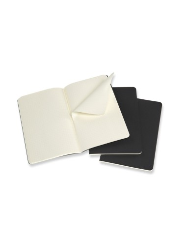 Märkmik Moleskine Cahier 13x21cm, täpiline, pehmed kaaned, must